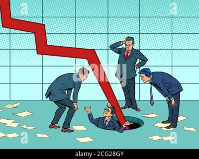 Risks and problems in business. Concept Stock Vector