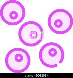 Bacteria bacteriophage color line icon. Vector illustration Stock ...