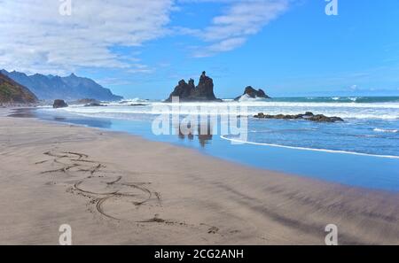 Beautiful view of one of the Canary Islands, Tenerife in fall at daytime Stock Photo