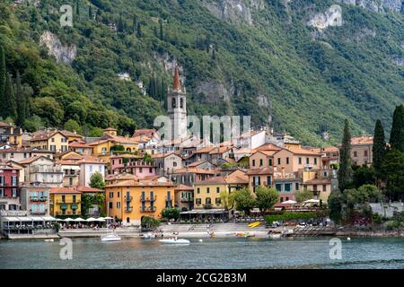 Italy. Lombardy. Lake Como. The colorful village of Varenna Stock Photo