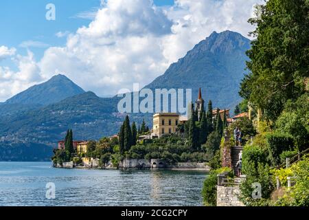 Italy. Lombardy. Lake Como. Village of Varenna. Villa Monasterio Stock Photo
