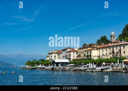 Italy. Lombardy. Lake Como. The colorful village of Bellagio Stock Photo