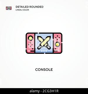 Console vector icon. Modern vector illustration concepts. Easy to edit and customize. Stock Vector