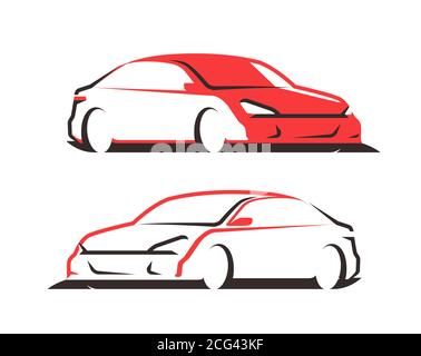 Car vector logo. Transport, automobile symbol Stock Vector
