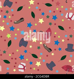 Drawn by hand. Suitable for wrapping paper, film, fabric and any other background. Stock Vector