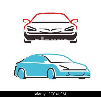 Car vector symbol. Transport, automobile logo Stock Vector