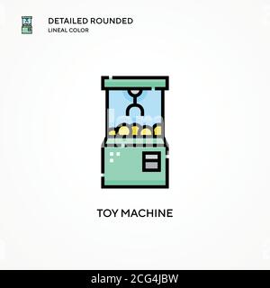 Toy machine vector icon. Modern vector illustration concepts. Easy to edit and customize. Stock Vector