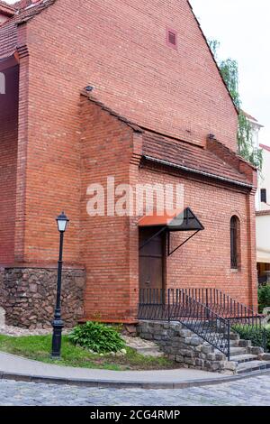 Red brick building in Troitsky Suburb Stock Photo