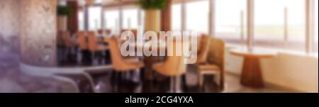 Blurred background of restaurant lights Stock Photo