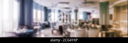 Blurred background of restaurant lights Stock Photo