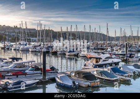 Darthaven Marina At Kingswear On The River Dart In South Devon Stock 