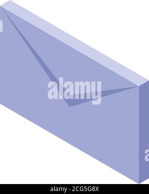 Outsource mail icon, isometric style Stock Vector