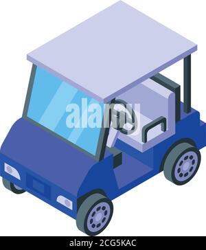 Club golf cart icon, isometric style Stock Vector