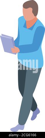Outsource papers icon, isometric style Stock Vector