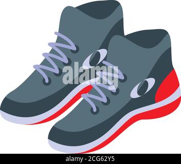 Hurling shoes icon, isometric style Stock Vector