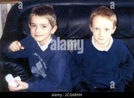 Undated Metropolitan Police issued collect photo of Joe (R), 9, and Louis Lillington, 8 who went missing on the 29/8/2000. A High Court judge appealed to the public to help find the two young brothers who were snatched while playing in the street. * Family Division judge Mrs Justice Hogg said she was 'gravely concerned' about their safety. The boys had been living with their aunt at her east London home since being taken into police protection after their mother, Toni Lillington, aged 30, a heroin addict, attempted suicide in July last year. The children disappeared from outside the aunt's