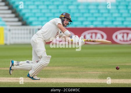 London, UK. 9 September 2020. as Surrey take on Sussex on day four of the Bob Willis Trophy game at the Oval. David Rowe/Alamy Live News Stock Photo