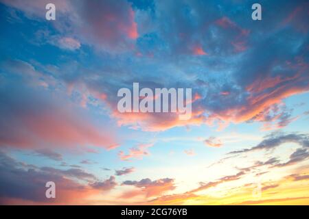 Color Sky only sunset sunrise Stock Photo