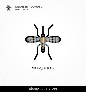 Mosquito-2 vector icon. Modern vector illustration concepts. Easy to edit and customize. Stock Vector