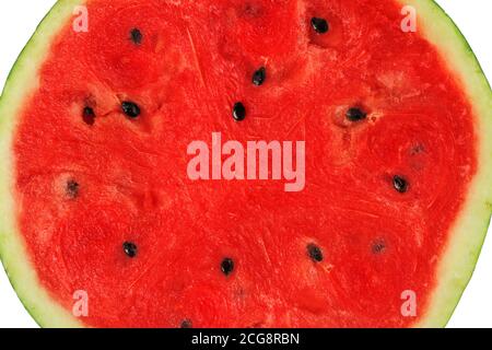Red ripe watermelon in a cut close-up Stock Photo