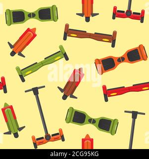 Seamless pattern with gyroscope icons Stock Vector