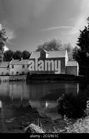 Summer view of Thetford Watermill, river Thet, Thetford Town, Norfolk, England, UK Stock Photo