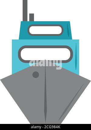 summer vacation travel, cruise transport maritime tourism flat icon style vector illustration Stock Vector