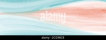 Watercolor green orange wave texture background creative with abstract painted brush. Artistic minimal design splatter vector used as being an element Stock Vector