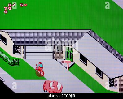 Paperboy 2 - Nintendo Entertainment System - NES Videogame - Editorial use only Stock Photo