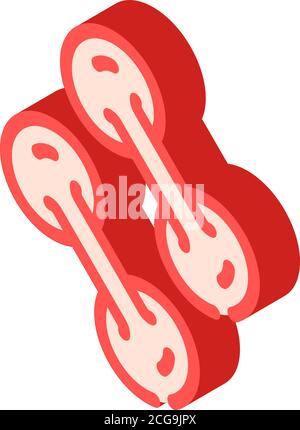 pathogen bacteria isometric icon vector isolated illustration Stock Vector