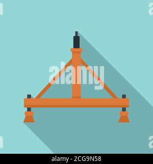 Aircraft repair stand icon. Flat illustration of aircraft repair stand vector icon for web design Stock Vector