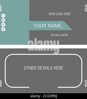 Beautiful business card and visiting card. Stock Vector