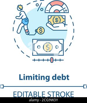 Limiting fund concept icon Stock Vector