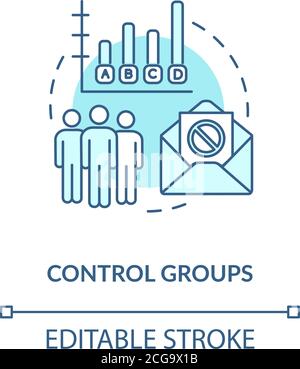 Control groups concept icon Stock Vector