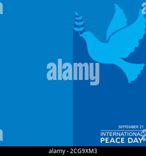 Vector Illustration of International Peace Day observed on September 21 Stock Vector