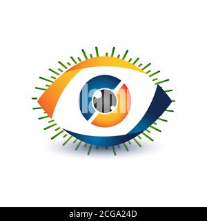 Illustration design eye symbol for your best business symbol. Vector illustration EPS.8 EPS.10 Stock Vector