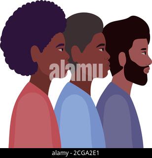 men cartoons in side view vector design Stock Vector Image & Art - Alamy