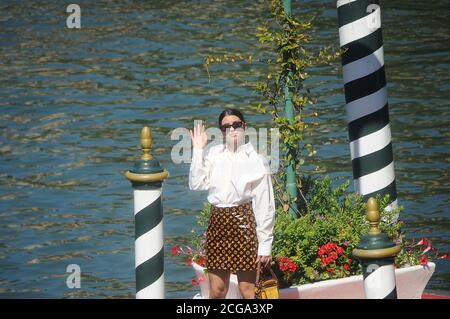 September 9, 2020, Venezia, Lazio, ITALIA: 09/09/2020 Venice, 77th Venice International Film Festival, the arrival of Federica Carta (Credit Image: © Fabio Sasso/ZUMA Wire) Stock Photo