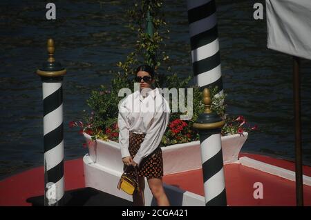 September 9, 2020, Venezia, Lazio, ITALIA: 09/09/2020 Venice, 77th Venice International Film Festival, the arrival of Federica Carta (Credit Image: © Fabio Sasso/ZUMA Wire) Stock Photo