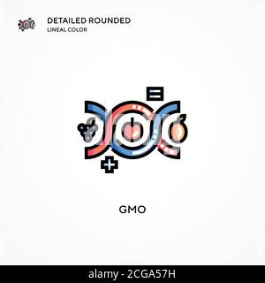 Gmo vector icon. Modern vector illustration concepts. Easy to edit and customize. Stock Vector