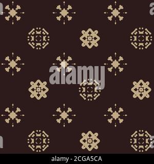 Ornament Seamless Vector Pattern - Repeating ornament for textile, wraping paper, fashion etc. Stock Vector