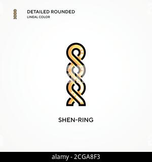 Shen-ring vector icon. Modern vector illustration concepts. Easy to edit and customize. Stock Vector