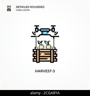 Harvest-3 vector icon. Modern vector illustration concepts. Easy to edit and customize. Stock Vector