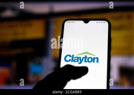 Brazil. 11th Jan, 2020. In this photo illustration the Clayton Homes logo displayed on a smartphone. Credit: Rafael Henrique/SOPA Images/ZUMA Wire/Alamy Live News Stock Photo