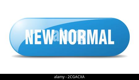 new normal button. rounded glass sign. sticker. banner Stock Vector ...