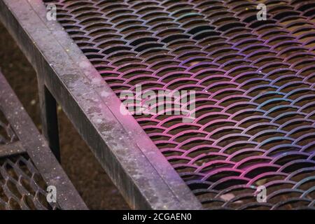 paint spray on the grill pattern texture abstract design Stock Photo