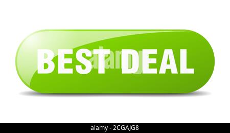 best deal button. rounded glass sign. sticker. banner Stock Vector