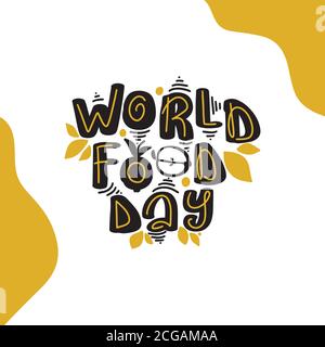 World Food Day Vector Illustration. Suitable for greeting  Stock Vector