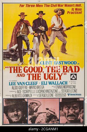 Poster - 'The Good, the Bad and the Ugly' (1966) United Artists  / File Reference # 34000-399THA