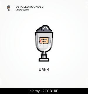 Urn-1 vector icon. Modern vector illustration concepts. Easy to edit and customize. Stock Vector